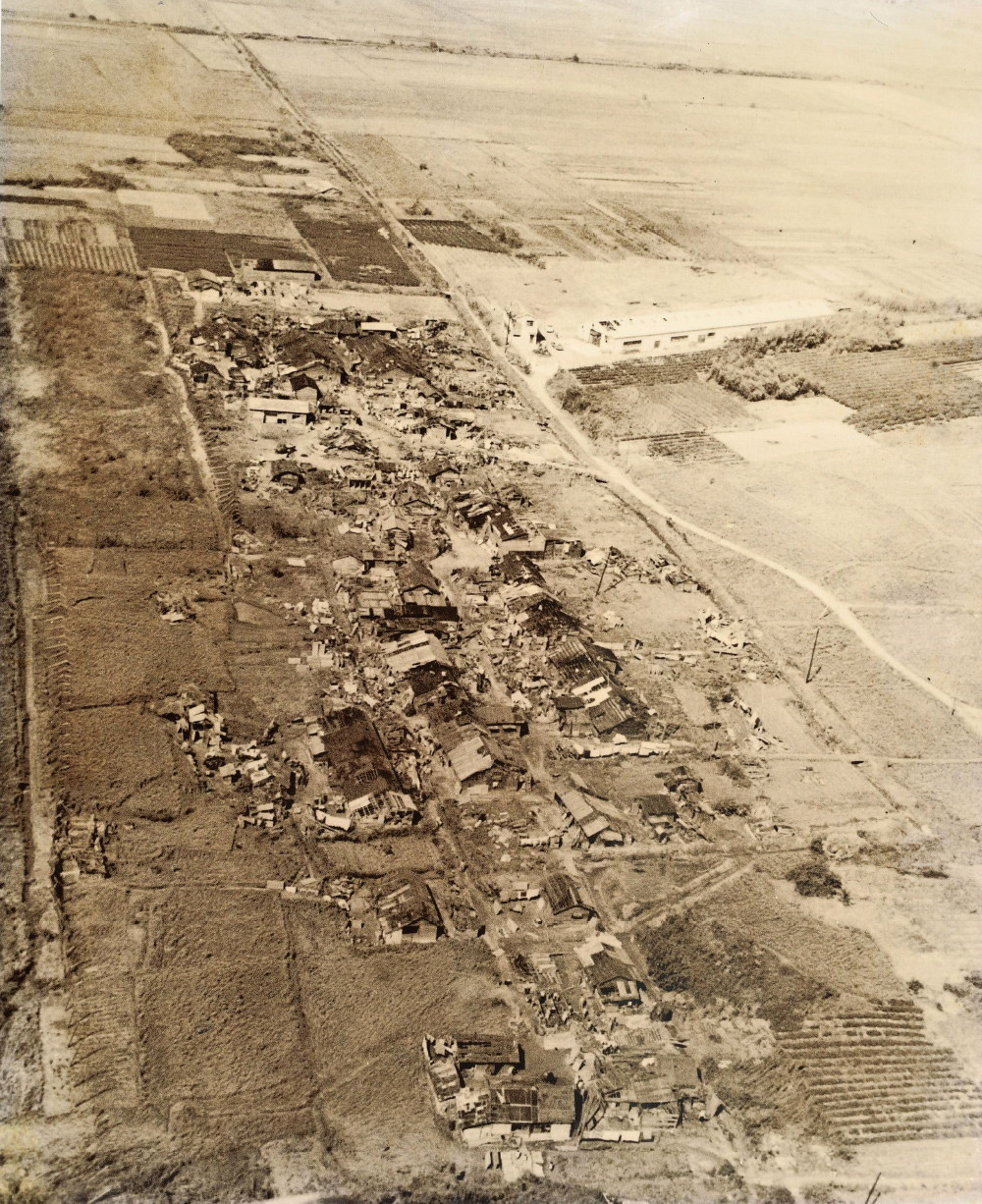1961年当時のウトロ地区の全景