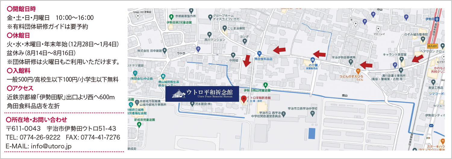 ウトロ平和祈念館外観 所在地